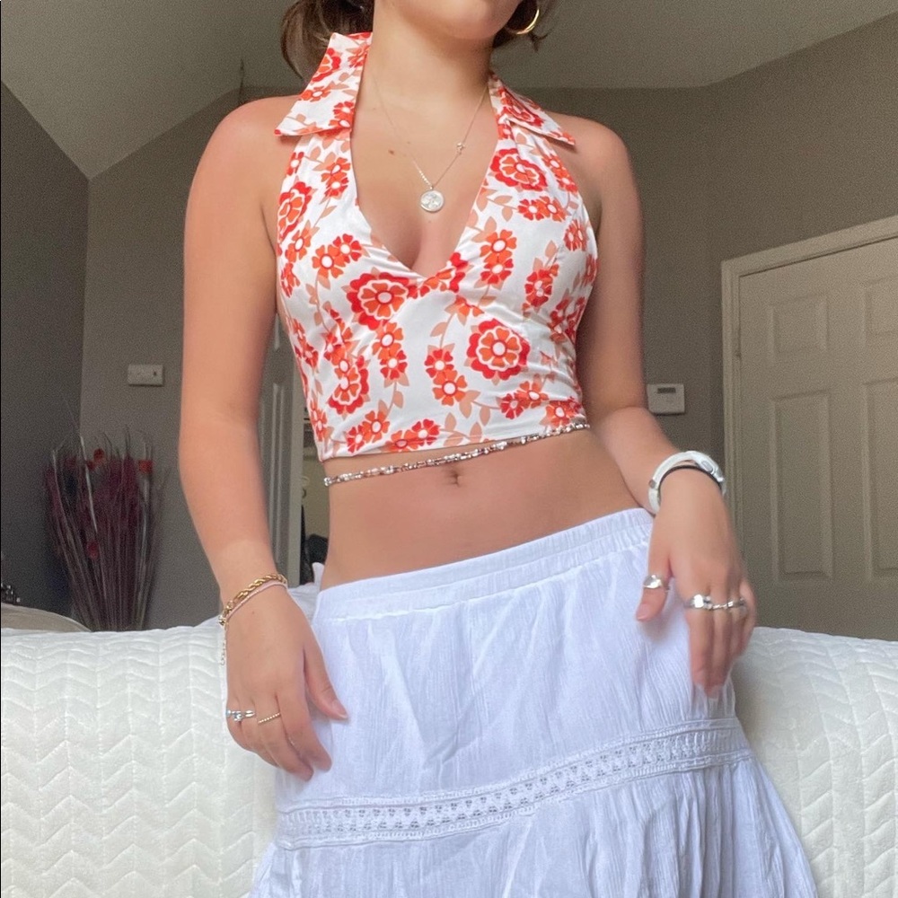 SheIn Floral Halter Top
